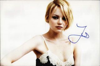 Emma Stone Authentic Signed Celebrity 10x15 Photo W/cert Autographed A0001
