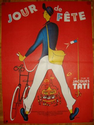 The Big Day Aka Jour De Fête - Jacques Tati - Art By Péron - French R70s - French (24x31