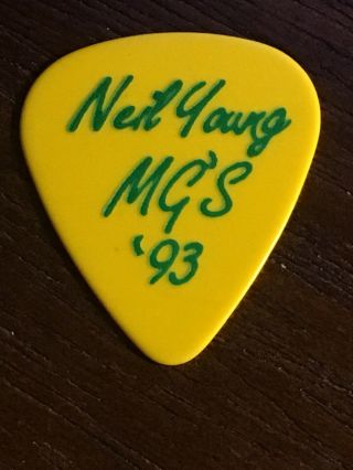 Neil Young & Mg’s Steve Cropper 1993 Rare Vintage Guitar Pick