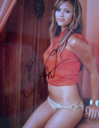 Jessica Alba - Hot Hand Signed 8 X 10 " Photo W/coa
