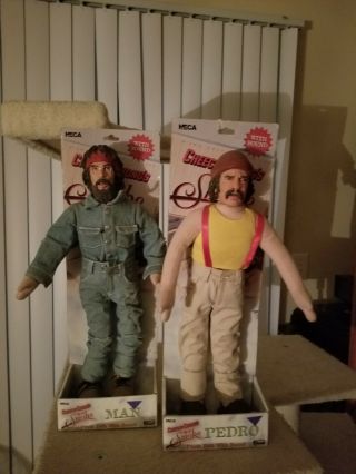 , Neca,  Head Knockers,  Cheech And Chong,  Up In Smoke Plush Dolls 17 Inches