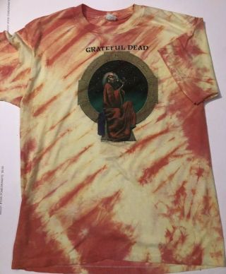 Vintage Soft 1987 Grateful Dead Blues For Allah Tie Dye T - Shirt M