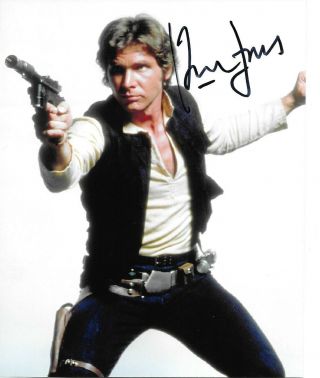 Harrison Ford " Star Wars " Signed 8 X 10 Photo Autographed