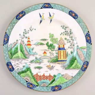 Crown Staffordshire Ye Olde Willow Dinner Plate 5969588