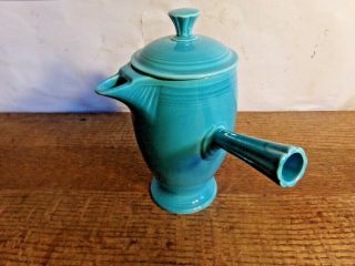 Vintage Fiesta Ware Turquoise Stick Handle Demitasse Coffee Pot Homer Laughlin