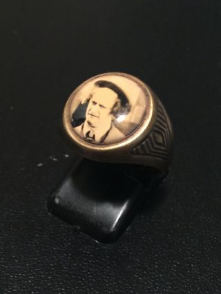 Vintage Larry From The Three Stooges Metal Adjustable Ring Premium Classic Tv