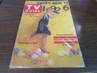 Vintage - Tv Guide Dec 30th 1961 - Cynthis Pepper Of Margie - Excel - (no Label)