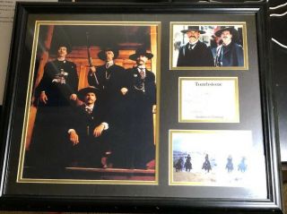 Tombstone “justice Is Coming” Framed Photo 20 X 16