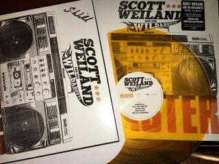 Rare 2015 Scott Weiland & The Wildabouts Orange Vinyl Signed S.  Weiland