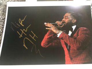 Nipsey Hussle Awesome Signed W/ Tamper Proof Hologram & Auto Autograph
