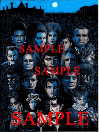 Dark Shadows Barnabas And Other Charactrs Art Print Direct From Artist Print