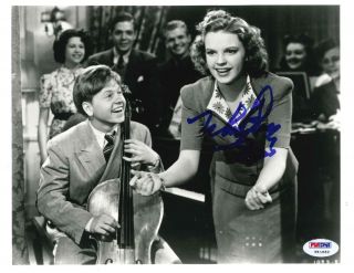 Mickey Rooney - Signed Authentic Photo W/judy Garland 