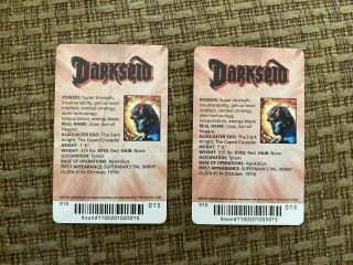 ROUND 1 ARCADE RARE DARKSEID CARD SET OF 2 From DC Coin Pusher Game 2