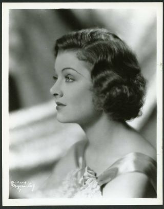 Myrna Loy Vintage 1930s Columbia Pictures Portrait Photo