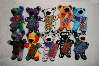 Complete Set Of Series 2 Collectible Grateful Dead 7 " Bears