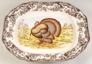 Spode Woodland Turkey 20 1/8 " Oval Turkey Platter 8323876