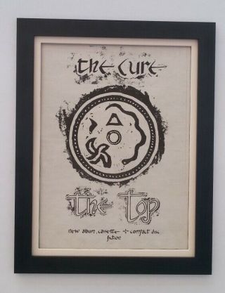 The Cure The Top Album 1984 Rare Poster Ad Framed Fast World Ship