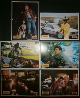 Back To The Future Michael J.  Fox Spielberg 1985 Complete Yugo Lobby Cards Set