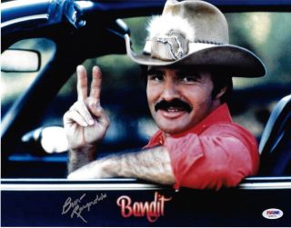 Burt Reynolds Signed 11x14 Smokey And The Bandit Photo - Trans Am Psa