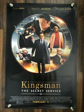Kingsman The Secret Service Movie Film Double Sided Theatrical Poster 27x40 D/s