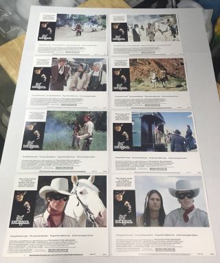 Legend Of The Lone Ranger Lobby Cards Movies Cards Rare Vintage 1981