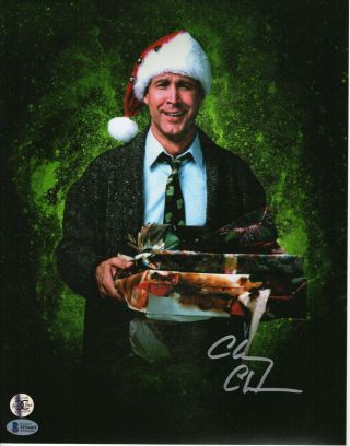 Chevy Chase Autograph 11x14 Photo Christmas Vacation Signed Bas