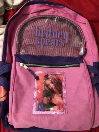 Britney Spears Rare School Backpack Oops I Did It Again Official 2000