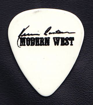 Kevin Costner & Modern West Kevin Costner Signature White Tour Guitar Pick