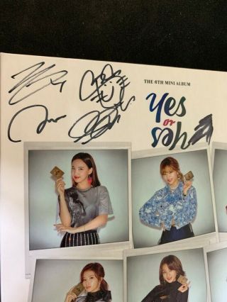 TWICE - [YES OR YES] Autograph (Signed) ALL MEMBER PROMO ALBUM KPOP 2