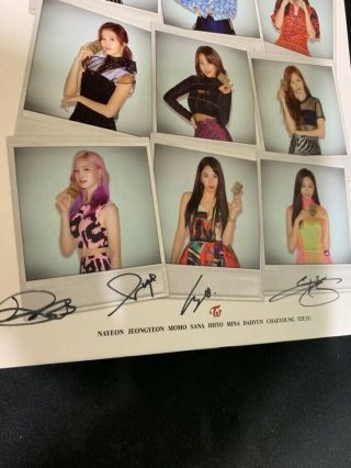 TWICE - [YES OR YES] Autograph (Signed) ALL MEMBER PROMO ALBUM KPOP 4