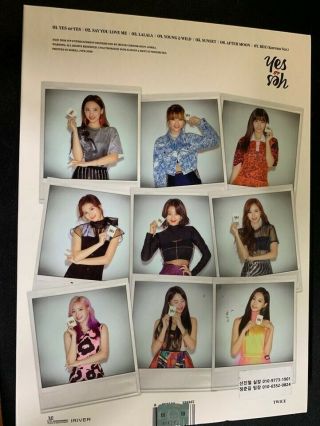 TWICE - [YES OR YES] Autograph (Signed) ALL MEMBER PROMO ALBUM KPOP 5