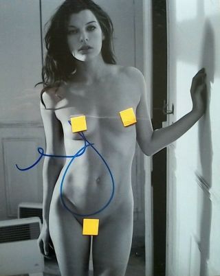 Milla Jovovich Signed Autographed 8x10 Photo - Resident Evil Nude Nsfw - W/coa