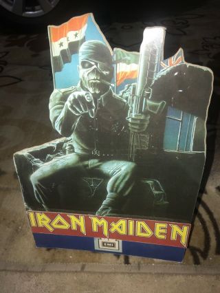 Rare Iron Maiden Promo Standee Emi 14x11