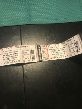 The Rolling Stones No Filter Tour 2019 2 Tickets