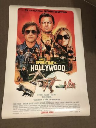 Tarantino Once Upon A Time In Hollywood One Sheet Cinema Poster