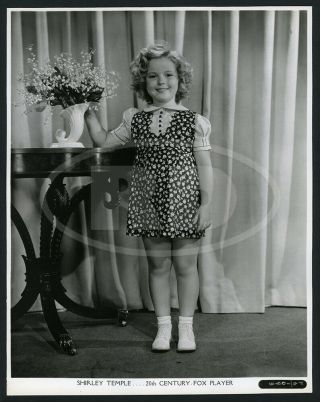 1936 Shirley Temple 20th - Fox Photo By Kornman - Cinderella School Dress