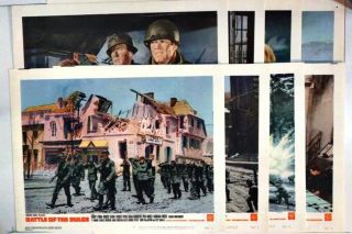 Battle Of The Bulge 1966 Lobby Card Set Of 8