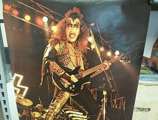 KISS Gene Simmons Concert Poster 1979 Pace Inc.  Scotland RARE 27x35 Rolled 2