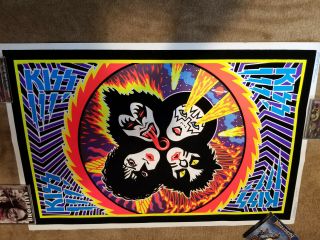 Kiss Rock And Roll Over Blacklight Poster.