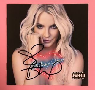 Britney Jean Spears Signed Autographed Cd Booklet Rare Domination Vegas Glory