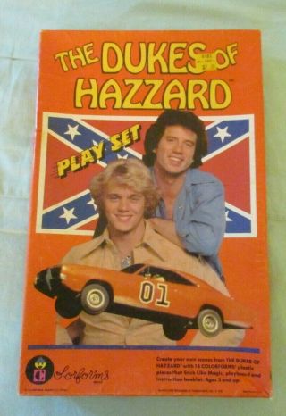 Dukes Of Hazzard Play Set Colorforms 652 Orig Price Tag