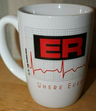 Warner Bros Er Coffee Mug Cup Tv Show Where Everything Is Stat White 1995