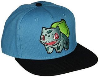 Pokemon: Bulbasaur Blue Snapback Cap Official Bioworld - Tags - - Fast Ship