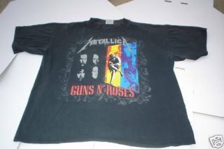 @@@ Vintage Metallica Guns N Roses Concert Shirt@ @@