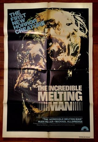 Incredible Melting Man Regular Style 27x41 Movie Poster 1977 Horror