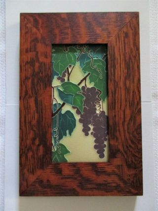 Motawi Tileworks Grapes & Vines Art Tile 4 