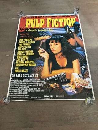 Pulp Fiction English Subway Promo Movie Poster 40”x60” G,