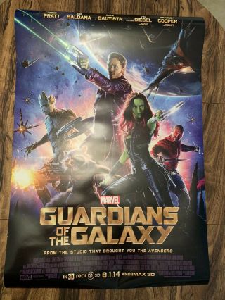 Marvel Guardians Of The Galaxy Vol.  1 Movie Poster 27x40 2 Sided