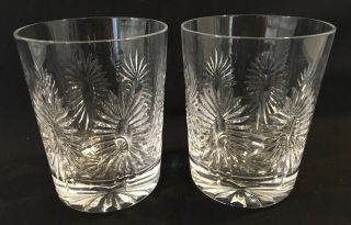Waterford Crystal Millennium Pattern - Set Of 2 Double Old Fashion Tumblers