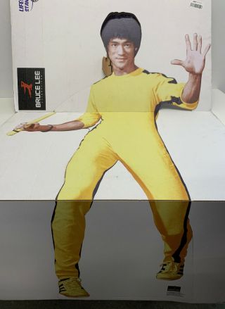 Bruce Lee Yellow Jumpsuit Life Size Cardboard Cutout Standup Advanced Graphics